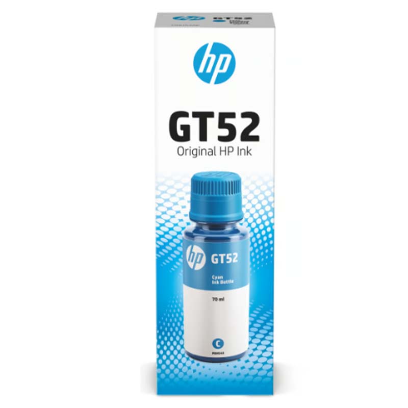 HP GT52 70 ml Cyan Original Ink Bottle HP GT52 70 ml Cyan Original Ink Bottle